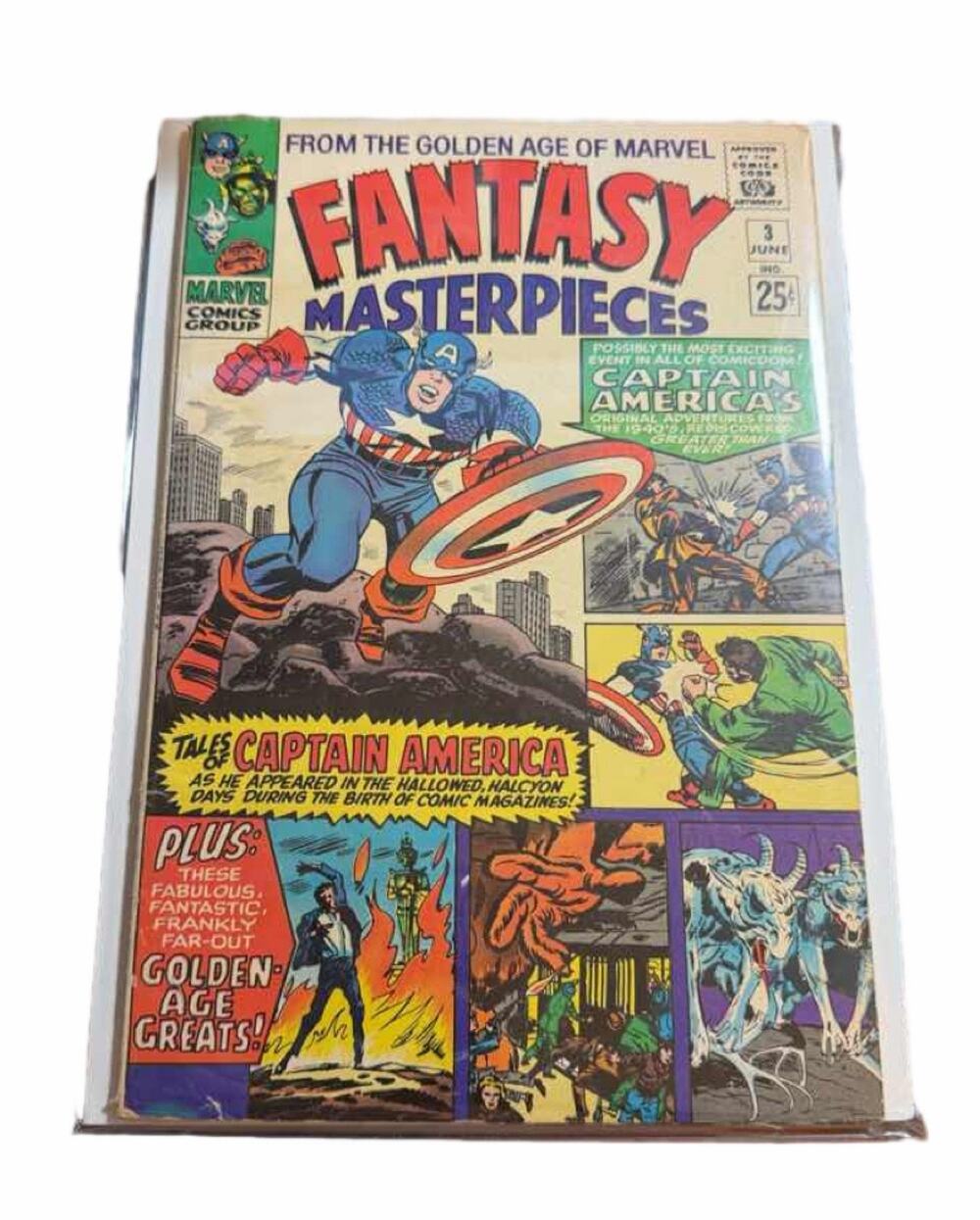 Fantasy Masterpieces #3 (1966) Marvel Comics Captain America Reprints
